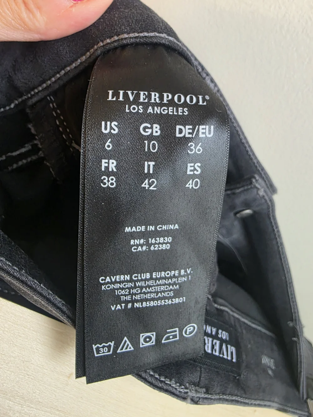 NWT Liverpool Kaylee Skinny Jeans Gray Meteorite Wash Size 6/28
